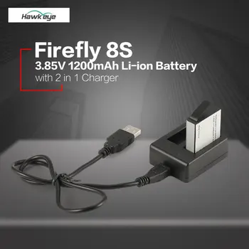 Hawkeye Firefly 8S S009R 3.85V 1200mAh Li-ion Replacement Battery with 2 in 1 Battery Charger Sports Action Camera Kit
Hawkeye Firefly 8S S009R 3.85V 1200mAh Li-ion Replacement Battery with 2 in 1 Battery Charger Sports Action Camera Kit