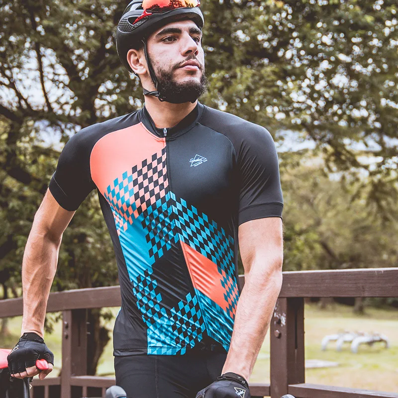 Spring and summer new men's short-sleeved breathable and quick-drying bicycle Jersey
Spring and summer new men's short-sleeved breathable and quick-drying bicycle Jersey