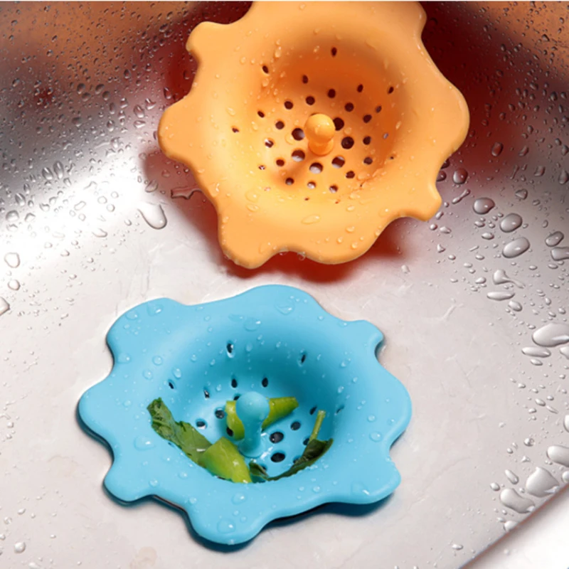 Filter Sewer Drain Cover Stopper Hair Colanders Silicone Kitchen Strainers Bathroom Gadgets Multi-Function Flower Kitchen Sink
Filter Sewer Drain Cover Stopper Hair Colanders Silicone Kitchen Strainers Bathroom Gadgets Multi-Function Flower Kitchen Sink
