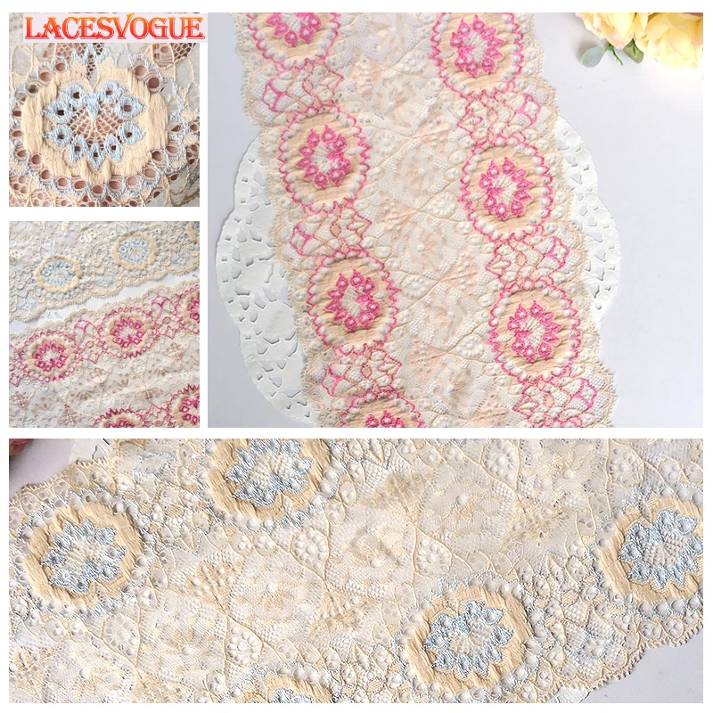 5yards(20yards)/lot 17cm Stretch lace Trim Embroidered lace fabric for sewing Elastic needlework Ribbon Underwear lace LAVO215
5yards(20yards)/lot 17cm Stretch lace Trim Embroidered lace fabric for sewing Elastic needlework Ribbon Underwear lace LAVO215