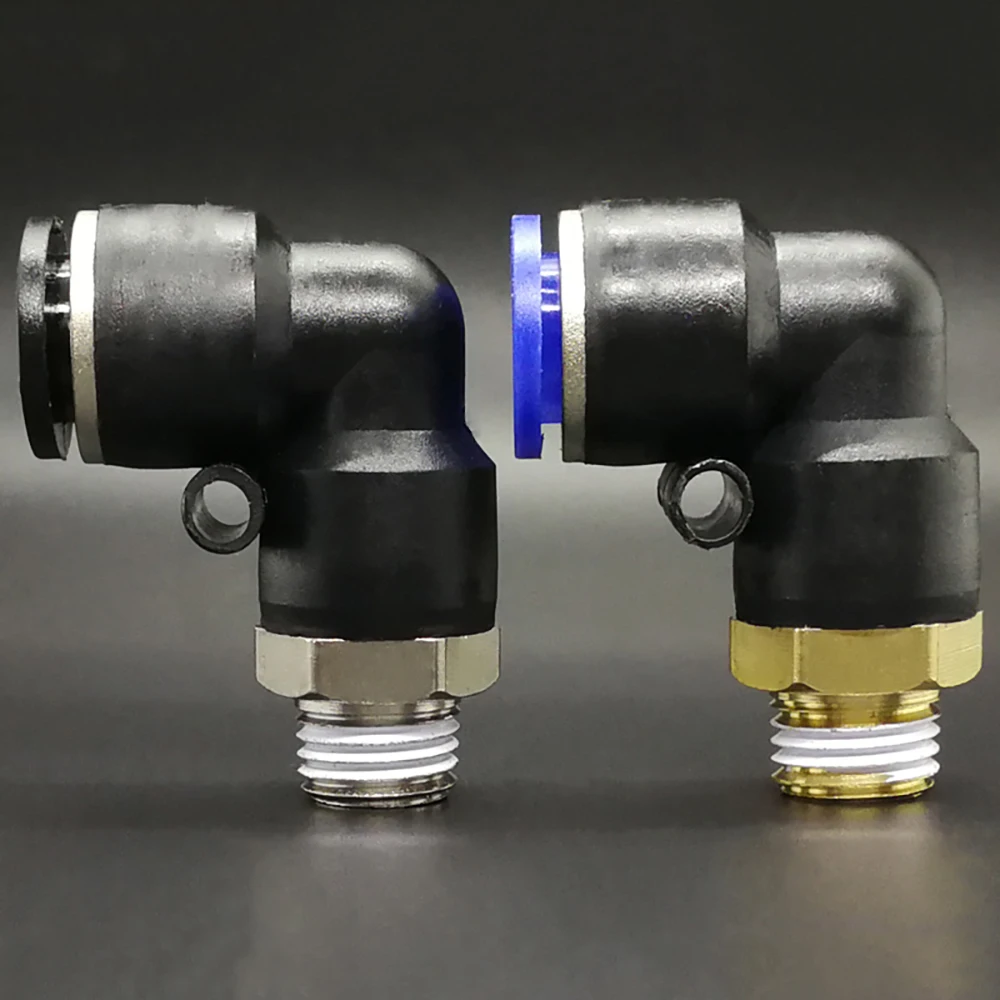 M5 1/8" 1/4" 3/8" 1/2" BSP Male x 4/6/8/10/12/14/16mm Pneumatic Elbow Push In Air Tool Connector Quick Release Fitting
M5 1/8" 1/4" 3/8" 1/2" BSP Male x 4/6/8/10/12/14/16mm Pneumatic Elbow Push In Air Tool Connector Quick Release Fitting