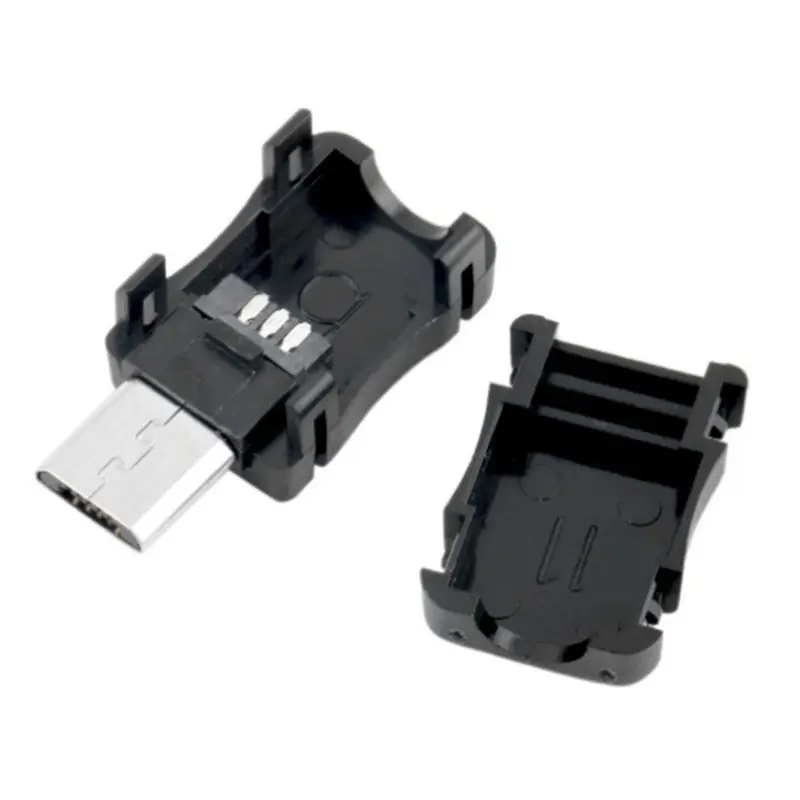 5/10 sets per lot DIY Micro USB 2.0 B type male 5 Pin plug solder cable type Assembly Adapter Connector Black plastic shell
5/10 sets per lot DIY Micro USB 2.0 B type male 5 Pin plug solder cable type Assembly Adapter Connector Black plastic shell