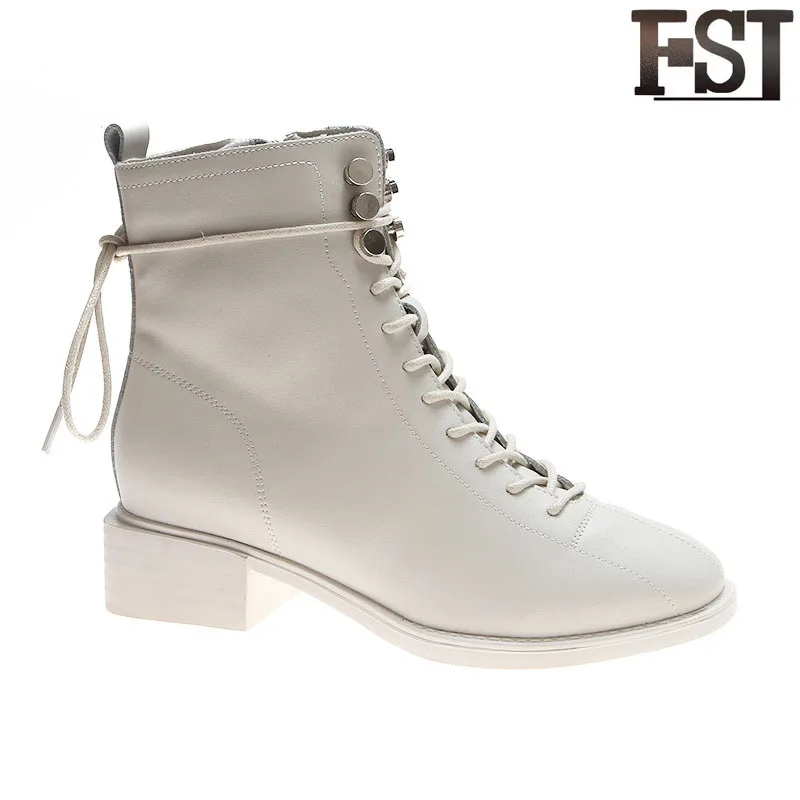 FSJ Genuine Leather Women Cow Leather Motorcycle Ankle Buckle Strap Cotton Fabric Solid Boots Spring/Autumn Winter Sewing shoes
FSJ Genuine Leather Women Cow Leather Motorcycle Ankle Buckle Strap Cotton Fabric Solid Boots Spring/Autumn Winter Sewing shoes