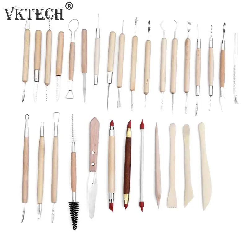 14/30 PCS Clay Sculpting Tools Pottery Carving Tool Set Pottery Ceramics Wooden Handle Modeling Clay Tools
14/30 PCS Clay Sculpting Tools Pottery Carving Tool Set Pottery Ceramics Wooden Handle Modeling Clay Tools
