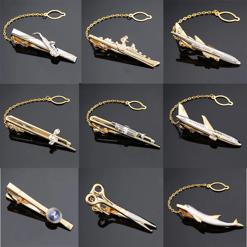 High quality men brand tie clips golden plane, steamship, music symbol tie clip and fashion design style free delivery
High quality men brand tie clips golden plane, steamship, music symbol tie clip and fashion design style free delivery