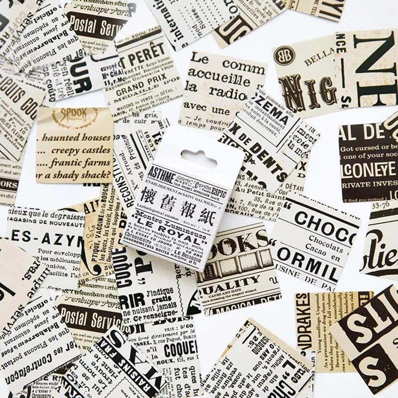 45 pcs/lot Vintage Retro Old Newspaper Stickers For Scrapbooking Sticky Paper For Home Decoration Kids Gift 2368
45 pcs/lot Vintage Retro Old Newspaper Stickers For Scrapbooking Sticky Paper For Home Decoration Kids Gift 2368