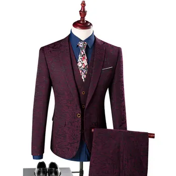Newest Custom Made Cheap Wedding Tuxedos Real Image Business Dress Formal Occasion Single Breasted 3 Pieces Suits Prom Party
Newest Custom Made Cheap Wedding Tuxedos Real Image Business Dress Formal Occasion Single Breasted 3 Pieces Suits Prom Party