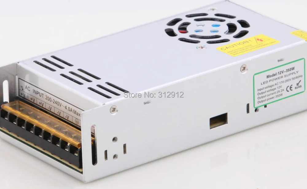 12V/350W switch mode power supply,LED power driver,AC90-260V input,DC12V/350W output(constant voltage)
12V/350W switch mode power supply,LED power driver,AC90-260V input,DC12V/350W output(constant voltage)