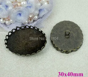30x40mm Blank Oval Hollow Lace Bezel Cameo Cabochon Bases Settings Caps Buttons Back Loop Findings Antique Bronze Plated Brass
30x40mm Blank Oval Hollow Lace Bezel Cameo Cabochon Bases Settings Caps Buttons Back Loop Findings Antique Bronze Plated Brass