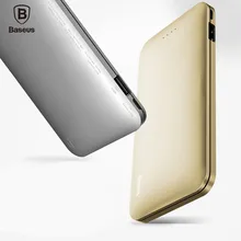 BASEUS Type C + Micro USB Port Power Bank 5000 mah 5V Ultra Slim External Battery Powerbank