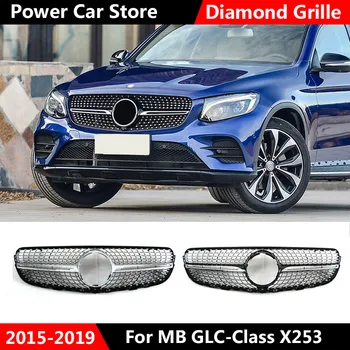 For GLC class X253 grille Car Front Grill Diamond Grille for Mercedes GLC class X253 Silver Chrome black Design ABS replacement
For GLC class X253 grille Car Front Grill Diamond Grille for Mercedes GLC class X253 Silver Chrome black Design ABS replacement