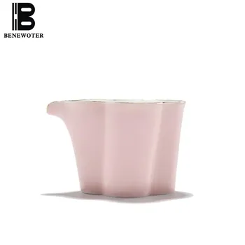 

160cc Creative Pink Porcelain Fair Cup Handmade Ceramic Underglaze Color Drinkware Home Coffee Milk Public Cups Tea Mugs Gifts