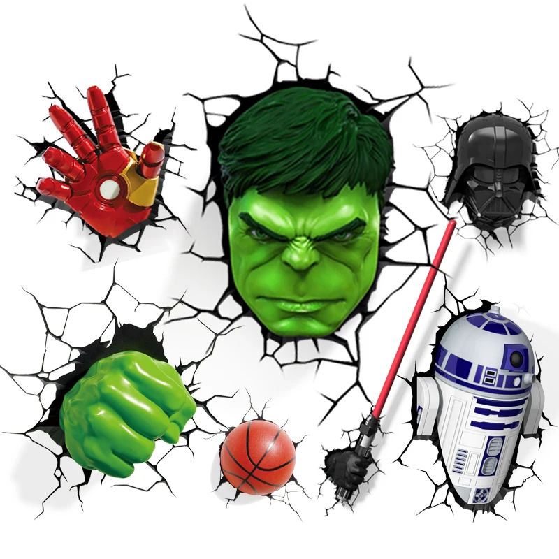 The Hulk Ironman Dark Knight Robot Spiderman Hammer Minions Football Basketball Funny Marvel Cartoon Paiting Sticker 3D Decal
The Hulk Ironman Dark Knight Robot Spiderman Hammer Minions Football Basketball Funny Marvel Cartoon Paiting Sticker 3D Decal