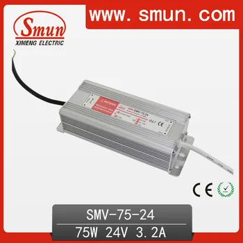 75W 24V 3.2A Waterproof IP67 LED Driver Switching Power Supply for Led Strip Light with CE ROHS 1 Year Warranty SMV-75-24
75W 24V 3.2A Waterproof IP67 LED Driver Switching Power Supply for Led Strip Light with CE ROHS 1 Year Warranty SMV-75-24