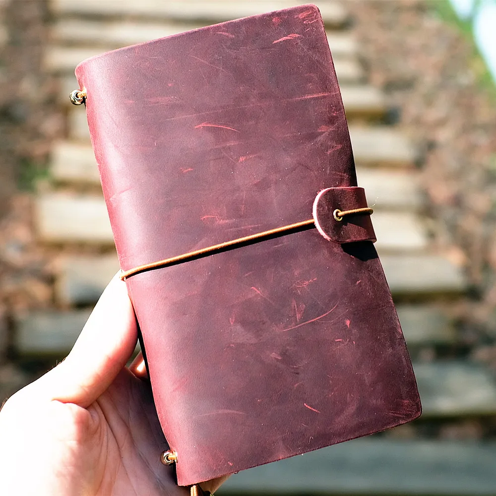 "Joyful Time" Real Genuine Cowhide Leather Travel Journal Business Notebook Study Diary Kraft White Grid Papers
"Joyful Time" Real Genuine Cowhide Leather Travel Journal Business Notebook Study Diary Kraft White Grid Papers