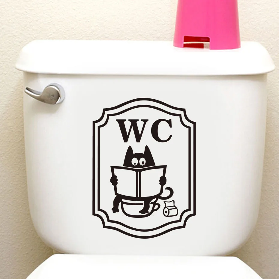 Funny Cat Bathroom Stickers Toilet Stickers Fashion Vinyl Creative Door Stickers Removable Self Adhesive Wallpaper Home Decor
Funny Cat Bathroom Stickers Toilet Stickers Fashion Vinyl Creative Door Stickers Removable Self Adhesive Wallpaper Home Decor