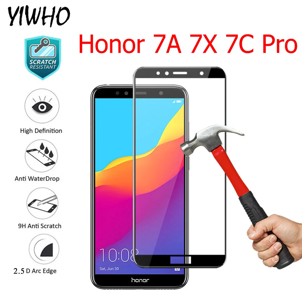 Full Coverage Tempered Glass Honor 7C AUM-L41 5.7" 7C Pro For Huawei Honor 7A Pro AUM-AL29 7A 5.45" 7X Screen Protector Glass
Full Coverage Tempered Glass Honor 7C AUM-L41 5.7" 7C Pro For Huawei Honor 7A Pro AUM-AL29 7A 5.45" 7X Screen Protector Glass