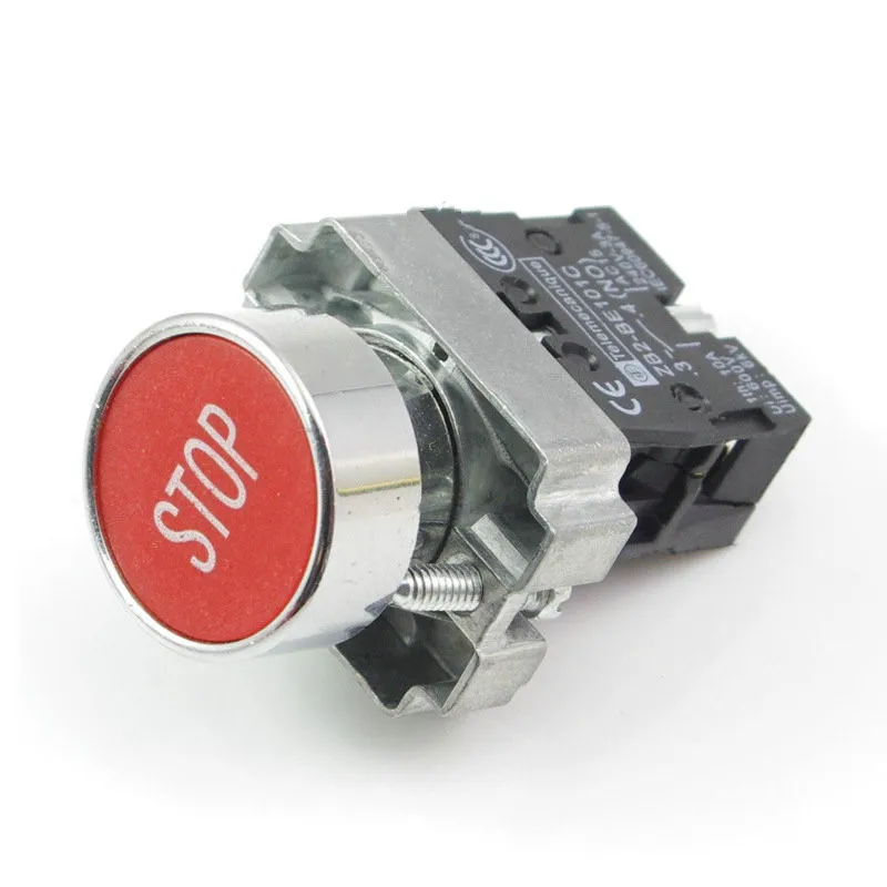 

XB2BA4342C мгновенные красные заподлицо кнопочные Переключатели С Символом Логотипа 1N/C пружинный возврат Монтажный диаметр 22 мм