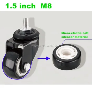 For furniture,sofa,Showcase,home hardware,Super mute wheels/casters,TPE wheel diameter,Anti-wrap wheel,bear 30/40kg
For furniture,sofa,Showcase,home hardware,Super mute wheels/casters,TPE wheel diameter,Anti-wrap wheel,bear 30/40kg