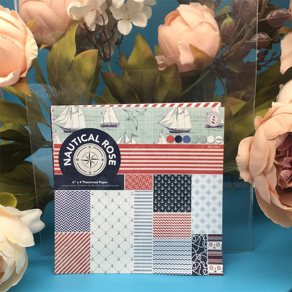 12pcs/Pack 6*6inch Navy Anchor Patterned Paper Pack for Scrapbooking DIY Happy Planner Card Making Journal Project
12pcs/Pack 6*6inch Navy Anchor Patterned Paper Pack for Scrapbooking DIY Happy Planner Card Making Journal Project