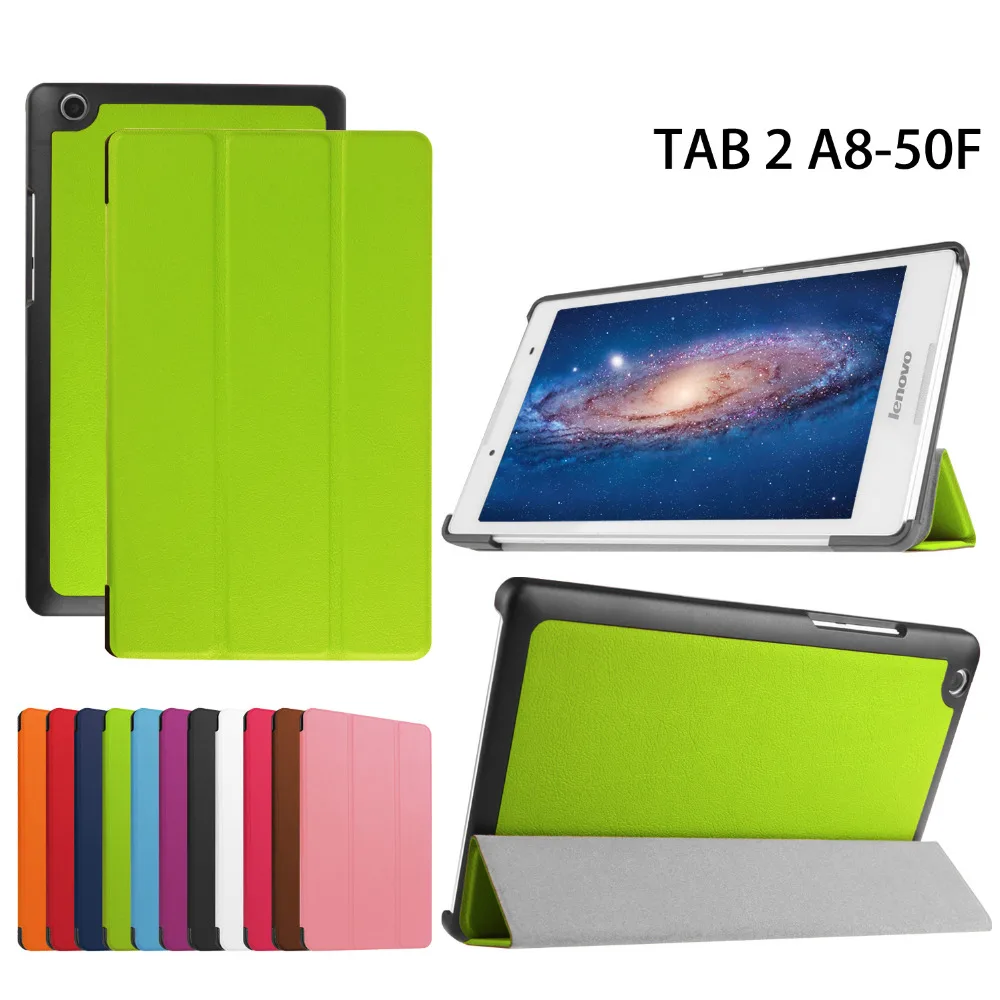 Slim 3-Folder Flip Stand PU Leather Magnetic Skin Cover Funda Capa Case For Lenovo Tab 2 A8 A8-50 A8-50F A8-50LC 8 inch Tablet
Slim 3-Folder Flip Stand PU Leather Magnetic Skin Cover Funda Capa Case For Lenovo Tab 2 A8 A8-50 A8-50F A8-50LC 8 inch Tablet