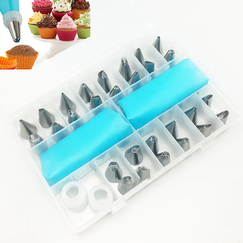 32pcs Decorating Tip Set Fondant Cake Decorating Tools 28Piping Icing Nozzle 2TPU Cream Pastry Bag 2Coupler Storage Box Bakeware
32pcs Decorating Tip Set Fondant Cake Decorating Tools 28Piping Icing Nozzle 2TPU Cream Pastry Bag 2Coupler Storage Box Bakeware