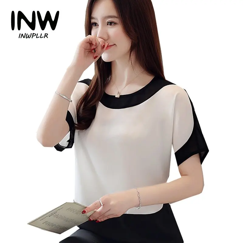 Women's Tops And Blouses Summer Office Top For Ladies 2019 Chiffon Blouse Patchwork Shirts Plus Size Batwing Sleeve Blusas Mujer
Women's Tops And Blouses Summer Office Top For Ladies 2019 Chiffon Blouse Patchwork Shirts Plus Size Batwing Sleeve Blusas Mujer