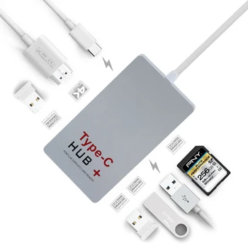 5 in 1 USB 3.1 Type C HUB with 4K HDMI USB 3.0 HUB SD Card Reader USB-C Type C Combo HUB
5 in 1 USB 3.1 Type C HUB with 4K HDMI USB 3.0 HUB SD Card Reader USB-C Type C Combo HUB