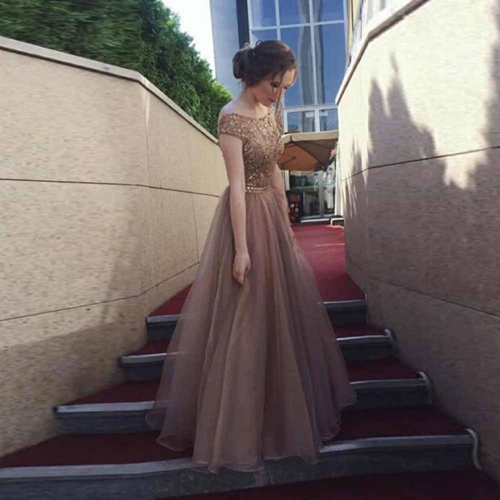 Elegant Sparkle Beaded Long Evening Gowns Modest Dusty Pink Prim Gowns Slash Neck Off Shoulder Formal Dress Robe De Soiree 2019
Elegant Sparkle Beaded Long Evening Gowns Modest Dusty Pink Prim Gowns Slash Neck Off Shoulder Formal Dress Robe De Soiree 2019