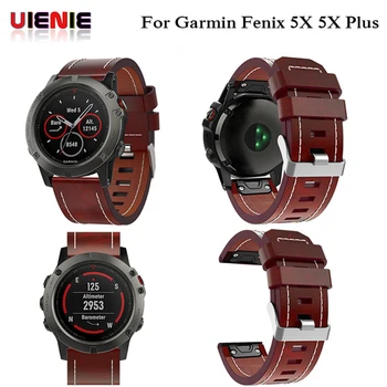 26MM New Leather wrist Watch Strap For Garmin Fenix 3/ Fenix 5X 5X Plus Smart Watch band wristband Easy fit quick Bracelet Belt
26MM New Leather wrist Watch Strap For Garmin Fenix 3/ Fenix 5X 5X Plus Smart Watch band wristband Easy fit quick Bracelet Belt