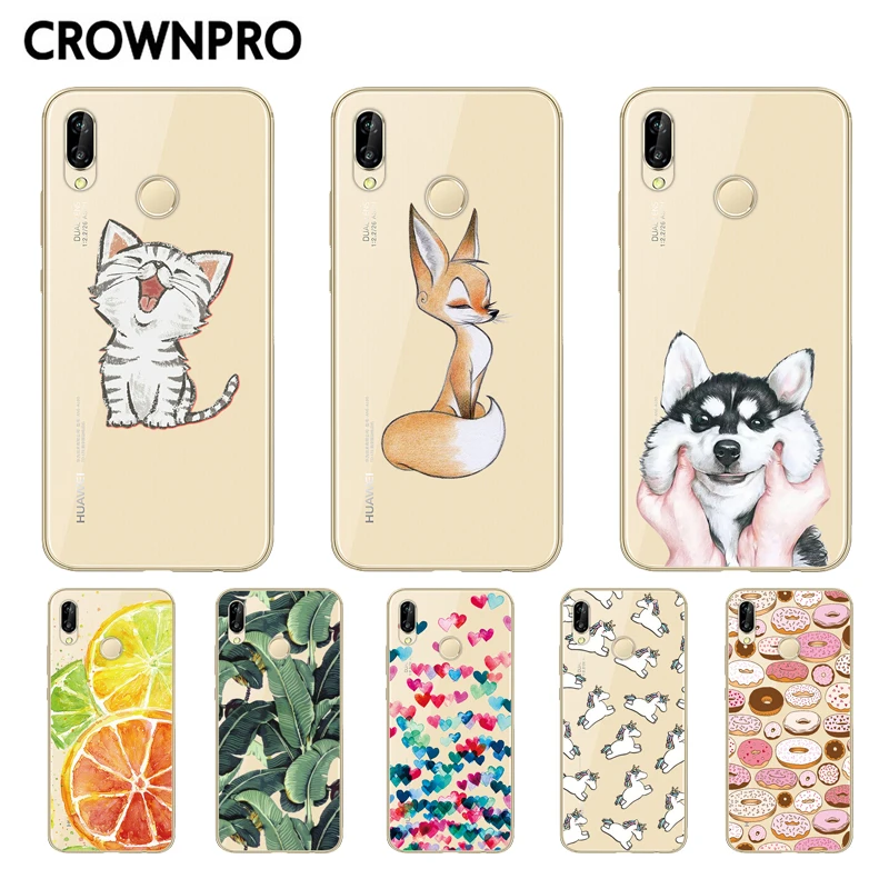 Чехол CROWNPRO для Huawei P Smart Plus Nova 3i мягкие силиконовые чехлы из ТПУ 3 i Nova3i защитная
