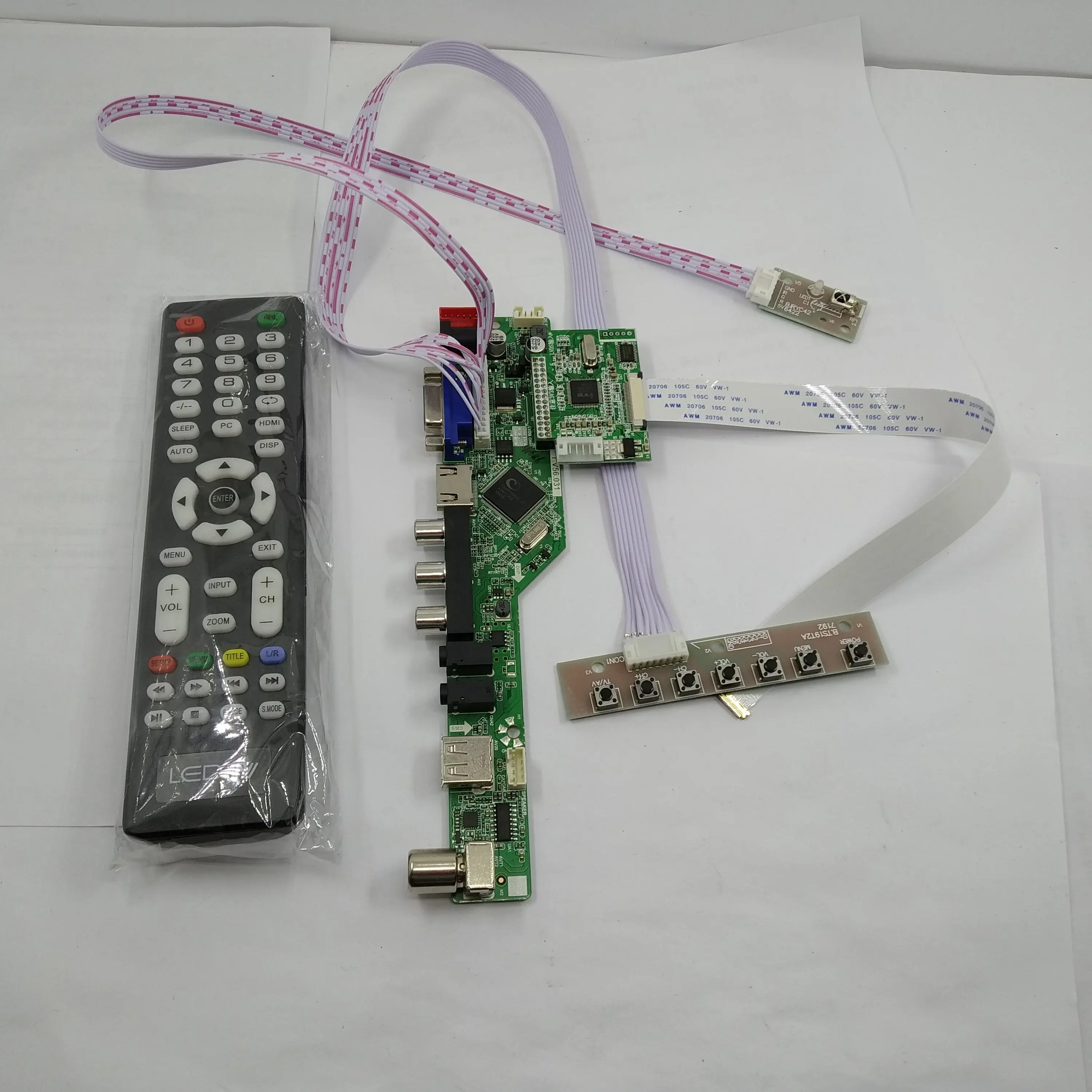 Адаптер USB EDP Audio LED плата контроллера LCD HDMI AV VGA TV для HB140FH1 301 Panel 1920X1080 экран FHD