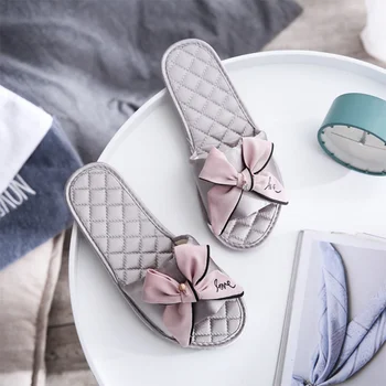 Women Bowtie Slippers Girls Cotton Flat Slides Ladies Soft Bottom Flip Flops Female Summer Casual Home Shoes Fashion
Women Bowtie Slippers Girls Cotton Flat Slides Ladies Soft Bottom Flip Flops Female Summer Casual Home Shoes Fashion