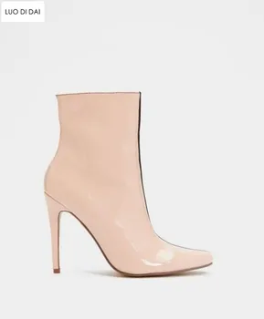 2019 spring women patent leather boots thin heel beige&black women ankle booties point toe boots ladies party shoes mujer botas
2019 spring women patent leather boots thin heel beige&black women ankle booties point toe boots ladies party shoes mujer botas