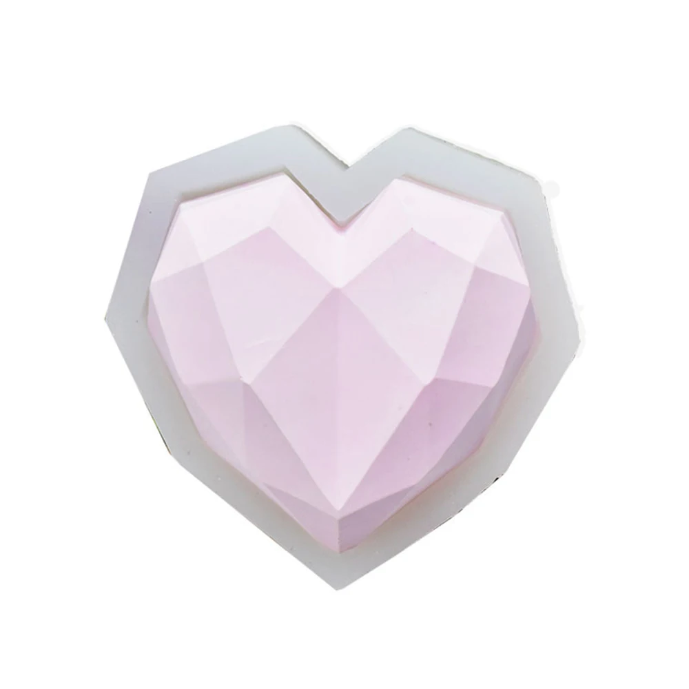New Silicone Cake Mold Diamond Love Heart Shaped 3D Mould Pastry Bake Mold Kitchen Tool
New Silicone Cake Mold Diamond Love Heart Shaped 3D Mould Pastry Bake Mold Kitchen Tool