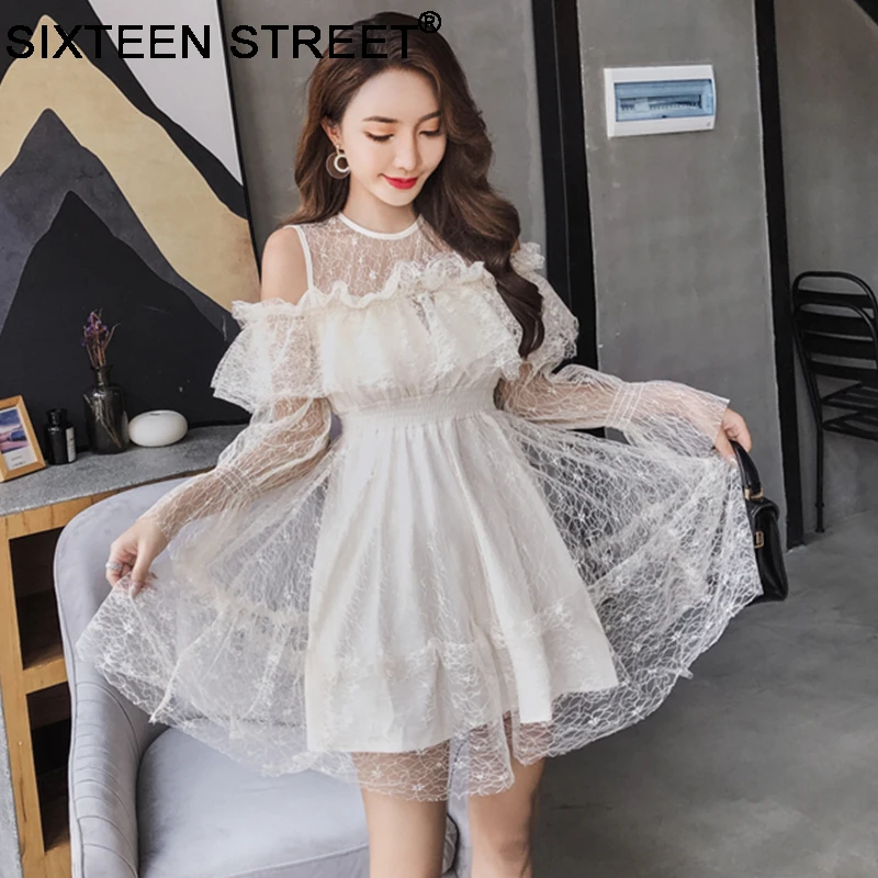 Fashion Long sleeve lace mesh romper woman round neck apricot and pink High-end custom mini ruffle runway vestido bodycon
Fashion Long sleeve lace mesh romper woman round neck apricot and pink High-end custom mini ruffle runway vestido bodycon