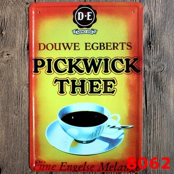PICKWICK THEE Coffee Metal Painting Wall Bar Home Art Decor Cuadros Mix Order 30X20CM A-8062
PICKWICK THEE Coffee Metal Painting Wall Bar Home Art Decor Cuadros Mix Order 30X20CM A-8062