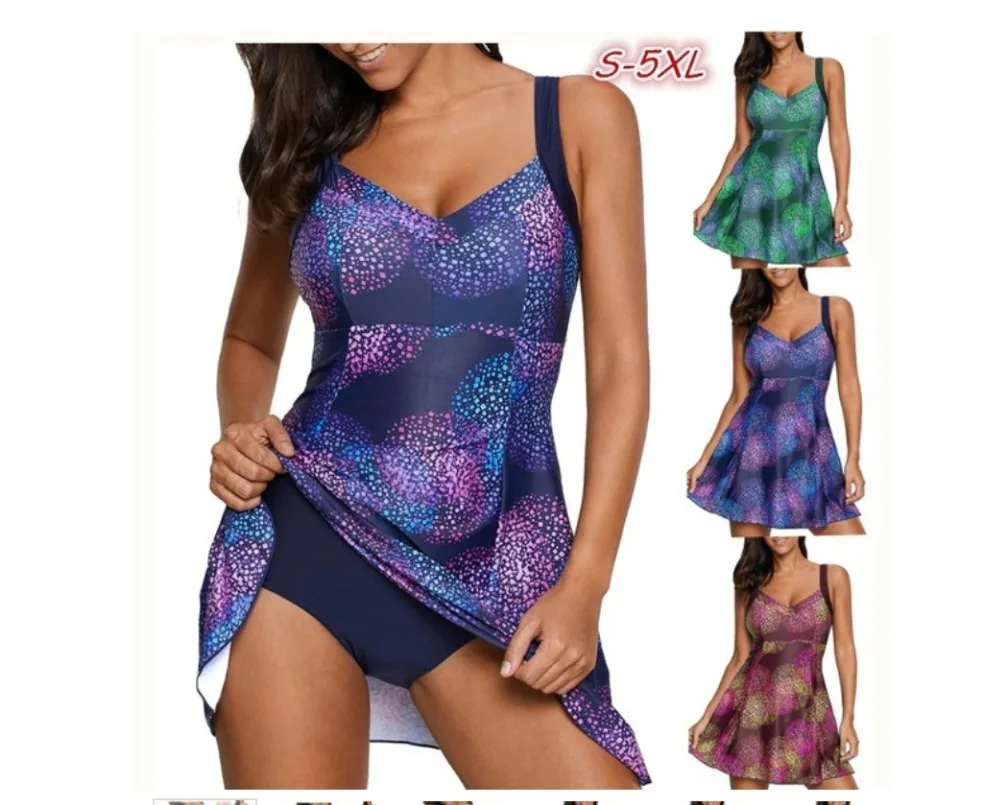New Print Spray Color Two Piece Swimsuit Tankini Plus Size Swimwear For Fat Women Pants Short Large Size Bathing Suit Bikini 5XL
New Print Spray Color Two Piece Swimsuit Tankini Plus Size Swimwear For Fat Women Pants Short Large Size Bathing Suit Bikini 5XL