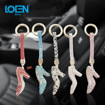 LOEN high-heeled shoesLuxury Diamond Crystal Rhinestone Ornament Hanging Key Ring Key Chain Auto Interior Decorations For BMW 
LOEN high-heeled shoesLuxury Diamond Crystal Rhinestone Ornament Hanging Key Ring Key Chain Auto Interior Decorations For BMW