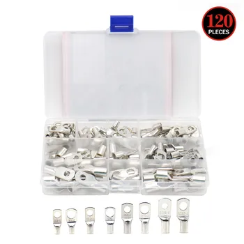 Bolt Hole Tinned Copper Cable Lugs Battery Terminals Wire Nose Snapshot Of Copper Terminals End 6MM/8MM Cable Lug 120pcs Sets
Bolt Hole Tinned Copper Cable Lugs Battery Terminals Wire Nose Snapshot Of Copper Terminals End 6MM/8MM Cable Lug 120pcs Sets