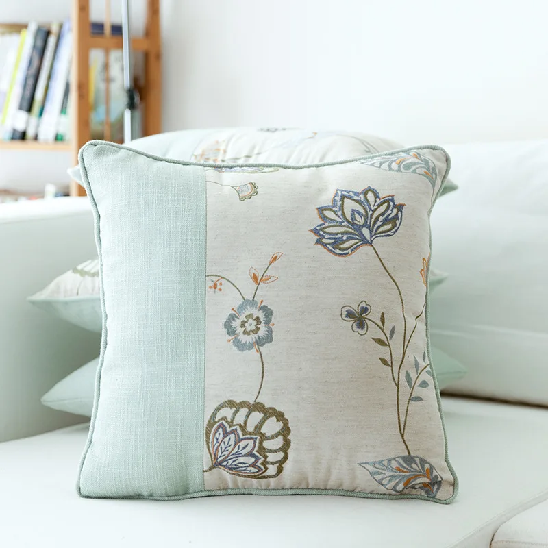 Pillow Simple Bed Large Cushion Modern Cotton And Linen Flower Embroidery Fabric Sofa Cushion Creative Pillow Nap Pillow
Pillow Simple Bed Large Cushion Modern Cotton And Linen Flower Embroidery Fabric Sofa Cushion Creative Pillow Nap Pillow