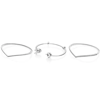 3 Style 16/17.5/19CM 925 Sterling Silver Bracelets Charms Bangles Bracelets For Women Fit Diy Beads Charms
3 Style 16/17.5/19CM 925 Sterling Silver Bracelets Charms Bangles Bracelets For Women Fit Diy Beads Charms