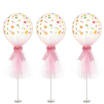 3/4pcs 12 Inch Party Tulle Latex Balloons with Polka Dot Column Base for Baby Shower Birthday Wedding Party Decoration
3/4pcs 12 Inch Party Tulle Latex Balloons with Polka Dot Column Base for Baby Shower Birthday Wedding Party Decoration