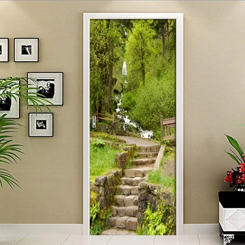 Door Mural Forest Ladder Creek Landscape Pattern 3D Door Sticker Eco-friendly Door Home Decor Decals PVC Self-adhesive Wallpaper
Door Mural Forest Ladder Creek Landscape Pattern 3D Door Sticker Eco-friendly Door Home Decor Decals PVC Self-adhesive Wallpaper