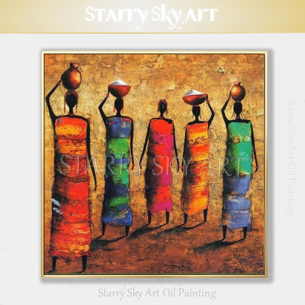 Excellent Design Hand-painted High Quality Modern Abstract African Woman Oil Painting on Canvas Fine Art Africa Figures Painting
Excellent Design Hand-painted High Quality Modern Abstract African Woman Oil Painting on Canvas Fine Art Africa Figures Painting
