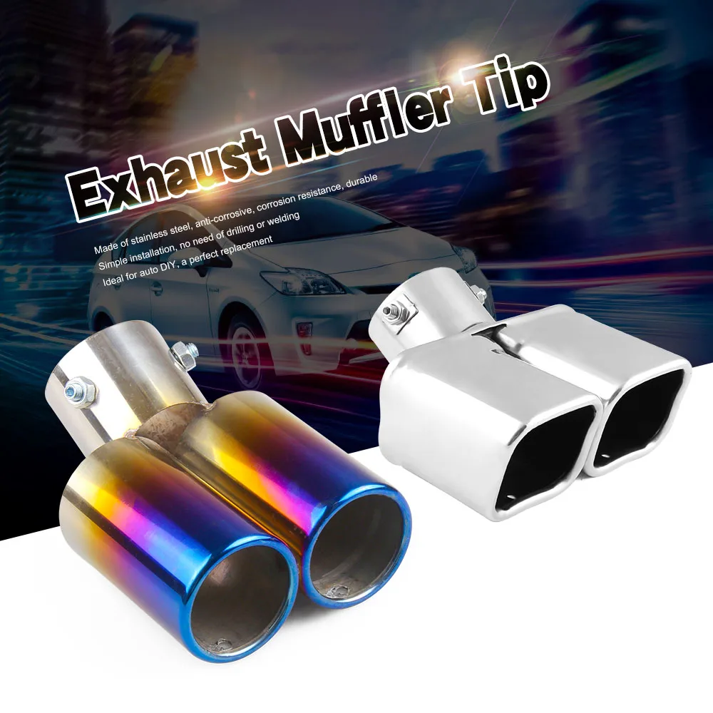 Car Auto Round Exhaust Muffler Tip Stainless Steel Exhause 1 to 2 Dual Pipe Chrome Trim Modified Car Rear Tail Throat Liner
Car Auto Round Exhaust Muffler Tip Stainless Steel Exhause 1 to 2 Dual Pipe Chrome Trim Modified Car Rear Tail Throat Liner
