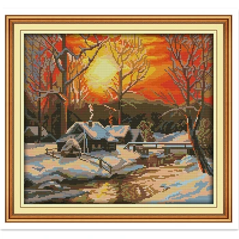 The Winter Morning 11CT Printed On Canvas Chinese Counted Cross Stitch Patterns Kits Rest Room Cross Stitch Home Decor Paintings
The Winter Morning 11CT Printed On Canvas Chinese Counted Cross Stitch Patterns Kits Rest Room Cross Stitch Home Decor Paintings