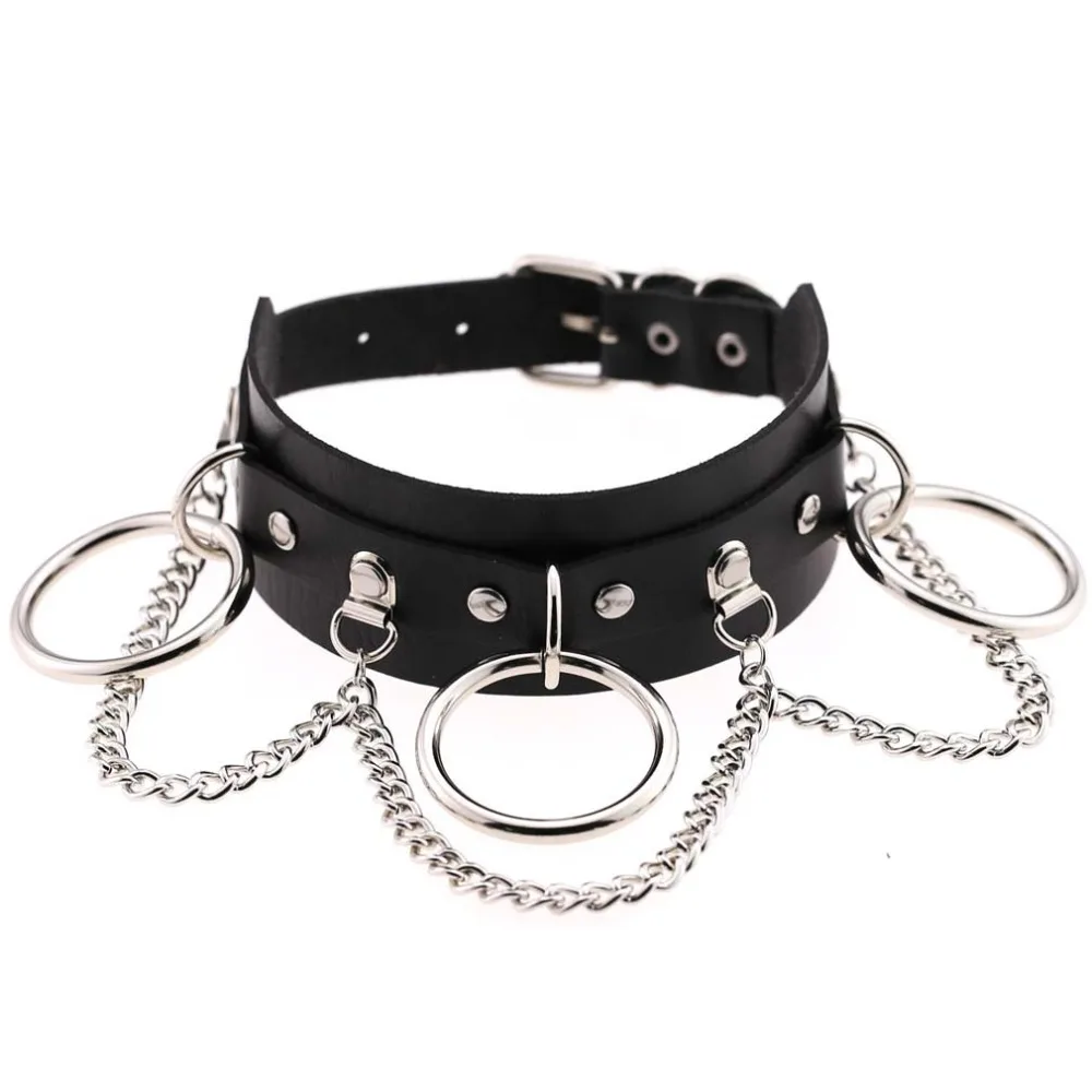 Sexy Harajuku Metal O-Round Punk Leather Choker Necklace Women Chains Statement Gothic Necklaces Club Party Anime Jewelry
Sexy Harajuku Metal O-Round Punk Leather Choker Necklace Women Chains Statement Gothic Necklaces Club Party Anime Jewelry