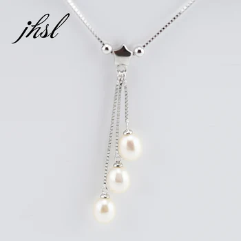 JHSL Brand 925 Sterling Silver Round Freshwater Pearl Necklace Pendant Women Girl Female Link Chian Classic Elegant Fine Jewelry
JHSL Brand 925 Sterling Silver Round Freshwater Pearl Necklace Pendant Women Girl Female Link Chian Classic Elegant Fine Jewelry