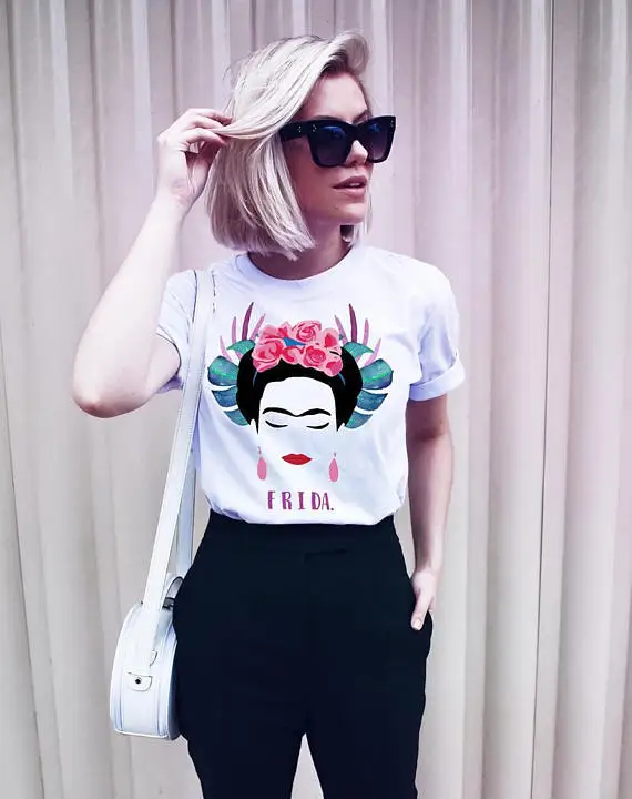 Cool Fashion Printing Tees Woman White Tops Female T-shirt Summer Short Sleeve T-shirt
Cool Fashion Printing Tees Woman White Tops Female T-shirt Summer Short Sleeve T-shirt
